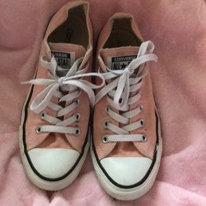 Converse all stars peachy pink size 7